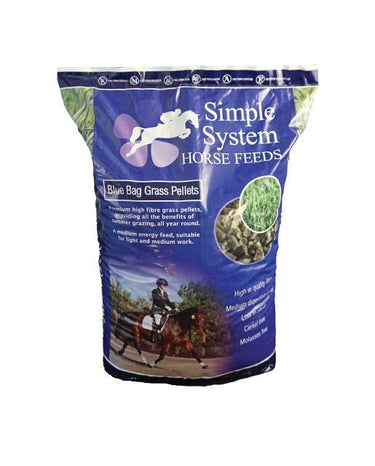 Simple System Blue Bag Grass Pellets - 20KG